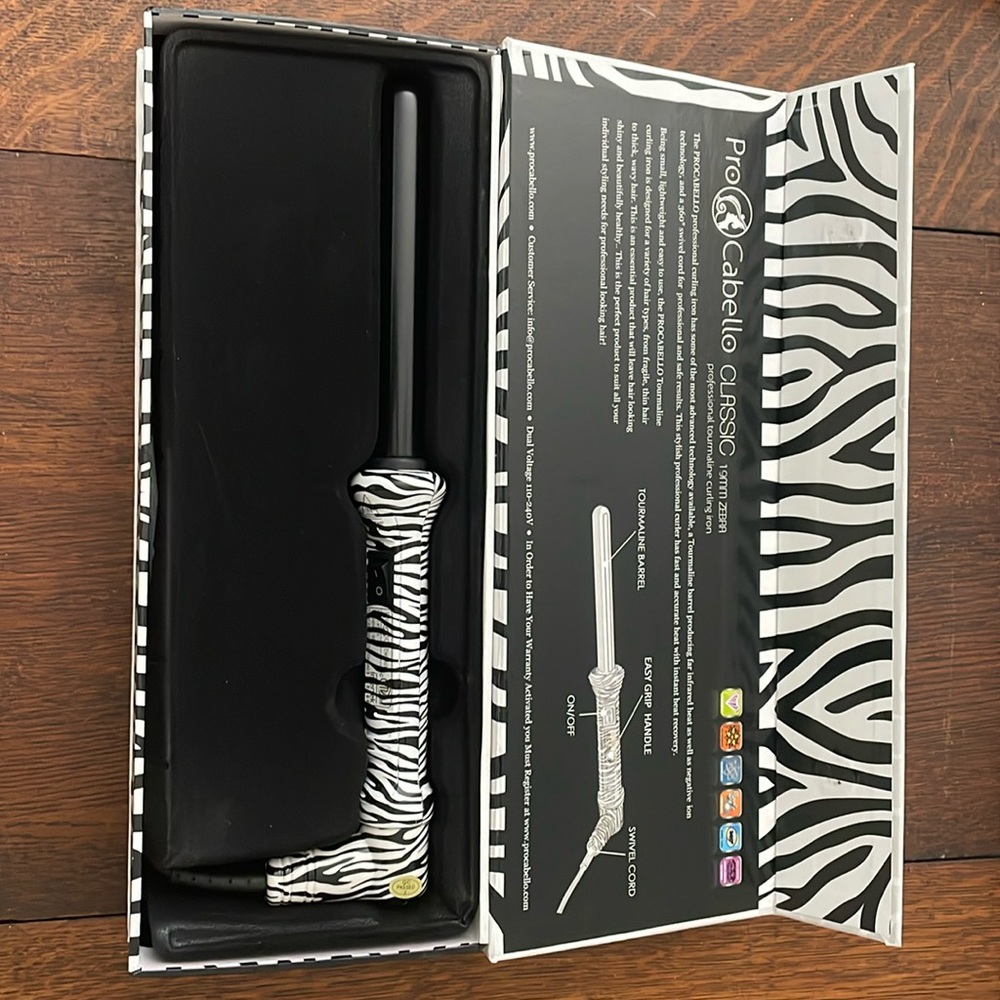 ProCabello classic professional tourmaline curling iron 19mm (3/4”)